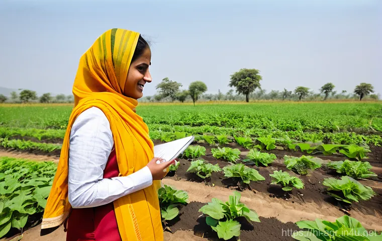 농업기술 자격증을 활용한 컨설팅 사례 - A dynamic scene featuring a knowledgeable male agricultural consultant, in his late 30s, wearing a c...