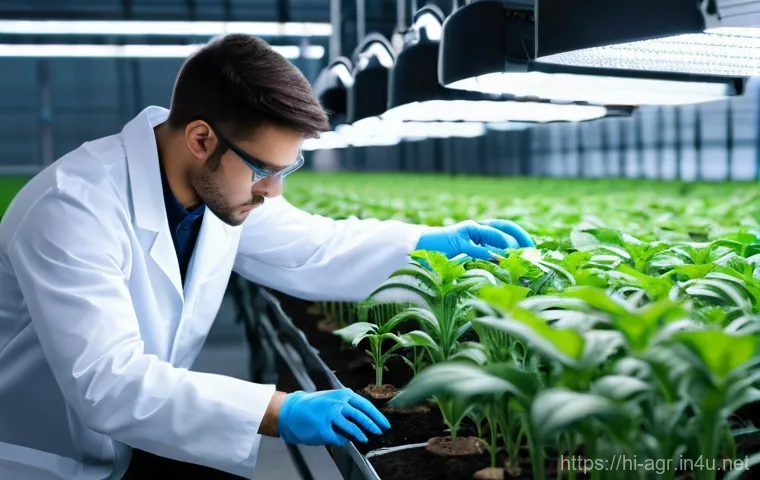 농업기술 직무별 연봉 분석 - A dynamic scene featuring a male drone operator, wearing a utility vest and sturdy outdoor clothing,...